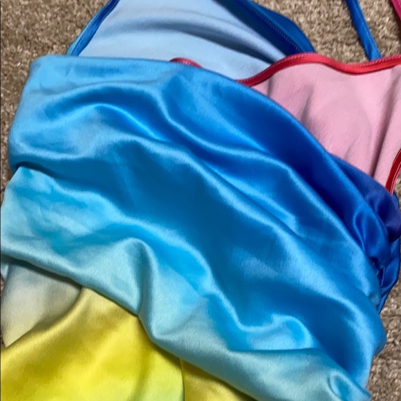 Bella Hadid Fyodor Golan Custom Rainbow Dress - Picture 10 of 14